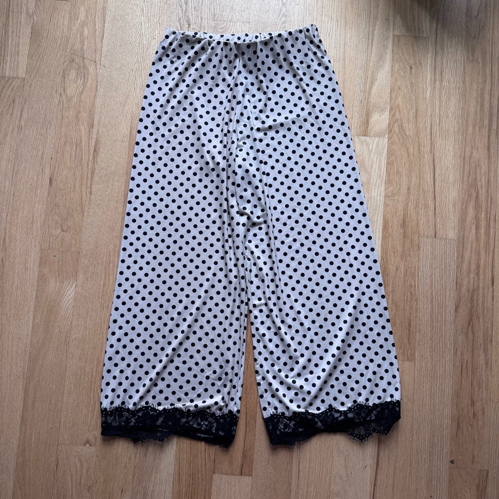 Zara Black and White Polka Dot Pants